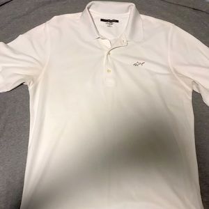 Large Plain White Men’s Polo Shirt (Greg Norman)